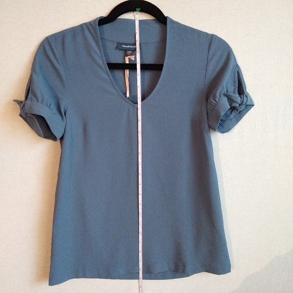 Modcloth Ideal Discovery Short Sleeve Blouse - Picture 6 of 8